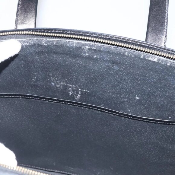 CELINE Macadam Canvas Hand Bag PVC Leather Brown Gold Auth - Picture 12 of 15